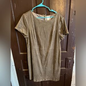 Chico’s green suede dress